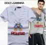 D&G Dolce and Gabbana Donald Duck Fighter Print Мъжка Тениска size 44 (XS)