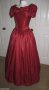 Бална рокля във викториански стил вишнев цвят, снимка 10