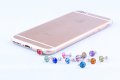 Тапичка за прах кристал за 3.5мм жак iPhone, Samsung, Xiaomi, Huawei и др., снимка 1 - Селфи стикове, аксесоари - 16478696