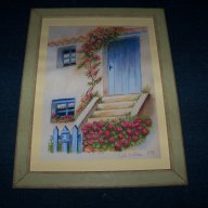 " Вратата към дома", пастел, френски художник, снимка 1 - Картини - 10315734