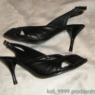 Черни сандали от естествена кожа, снимка 3 - Сандали - 18185061