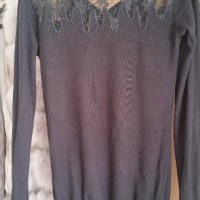 Елегантна блуза с дантела, снимка 4 - Блузи с дълъг ръкав и пуловери - 19445238