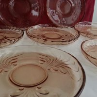 Стъклени  чинии чинийки цветно стъкло, снимка 9 - Антикварни и старинни предмети - 19602222
