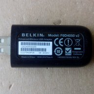Belkin 150N Enhanced Wireless USB Adapter F6D4050 v2, снимка 4 - Мрежови адаптери - 18346606