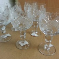  кристални чаши Рамона за вино вода уиски ракия коняк , снимка 8 - Антикварни и старинни предмети - 25654904
