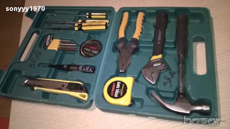 Инструменти в куфар-28х22см-нови, снимка 1