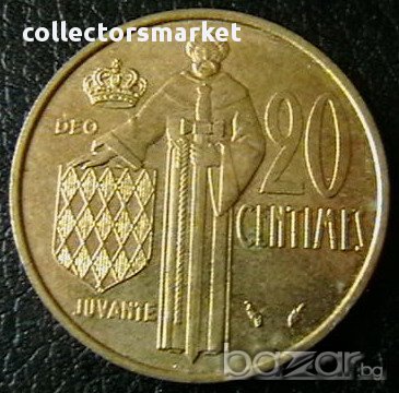 20 центими 1978, Монако, снимка 1