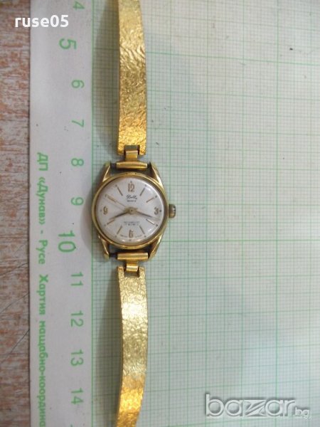 Часовник "Bella - GENEVE" позлатен швейцарски дамски работещ, снимка 1