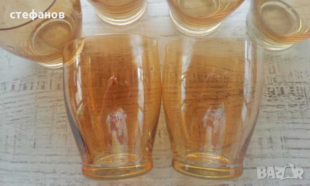 Два различни по 100 мл комплекта по 6 бр чаши за концентрат с перлен ефект, снимка 6 - Чаши - 24402109