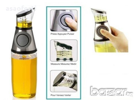 Диспенсър с дозатор за олио или оцет, снимка 5 - Прибори за хранене, готвене и сервиране - 14855122