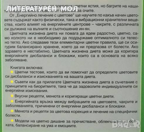 Енергийно лечение с цветове Цветна жизнена диета за балансиране на енергията, снимка 4 - Специализирана литература - 25139305