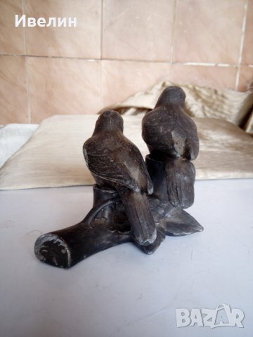 стара солница арт деко-врабчета, снимка 3 - Антикварни и старинни предмети - 22977626