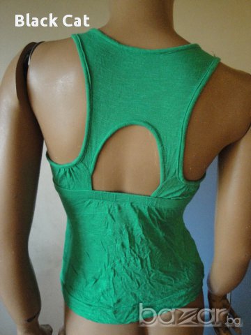 Модерен зелен дамски потник / топ, дамска блуза / тениска без ръкави, ръкав, дамско бюстие, снимка 2 - Потници - 8501383