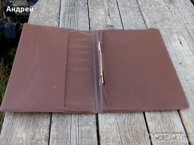 Кожена папка, снимка 2 - Антикварни и старинни предмети - 19501412