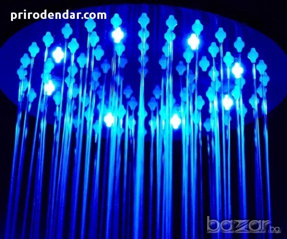  Светеща LED душ пита, снимка 3 - Лед осветление - 13422337