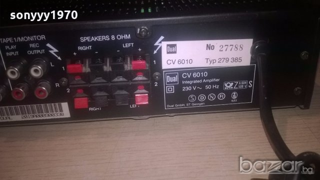 dual cv6010 amplifier-внос швеицария, снимка 11 - Ресийвъри, усилватели, смесителни пултове - 19133926