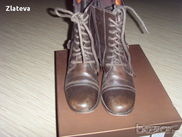 Дамски боти от естествена кожа, снимка 3 - Дамски боти - 12324055