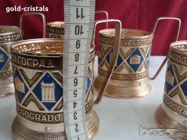 руски  стакани подстакани волгоград , снимка 4 - Антикварни и старинни предмети - 20740881