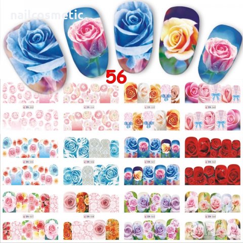 12 бр. Водни стикери за маникюр, снимка 9 - Продукти за маникюр - 21817673