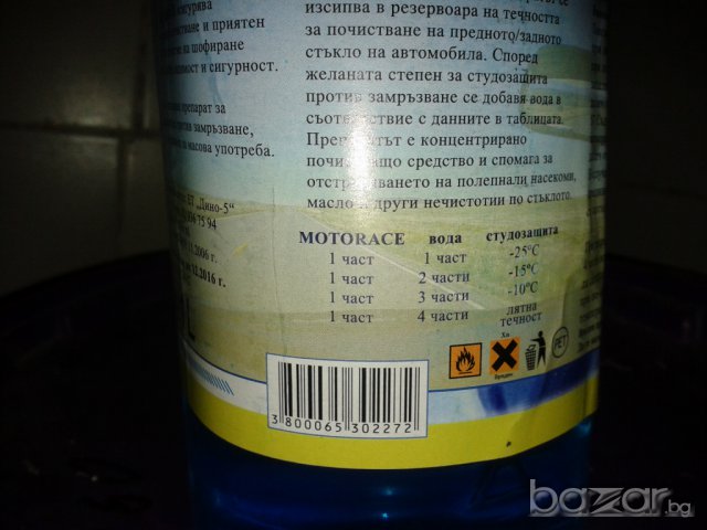 син антифриз3.00лв.и течност за чистачки концентрат, снимка 2 - Аксесоари и консумативи - 8244178
