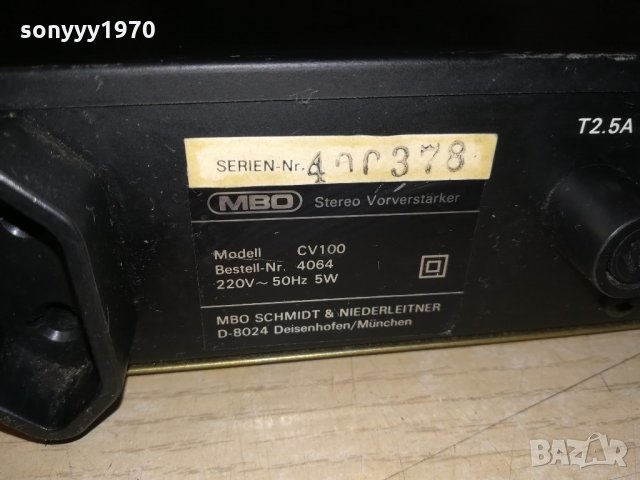 mbo cv-100 stereo preamplifier-made in korea-внос швеицария, снимка 17 - Ресийвъри, усилватели, смесителни пултове - 21575548