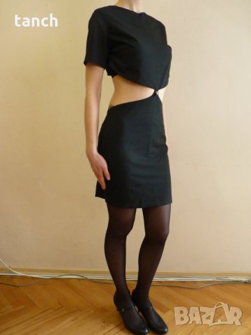 Къса черна рокля- S , снимка 8 - Рокли - 22259315