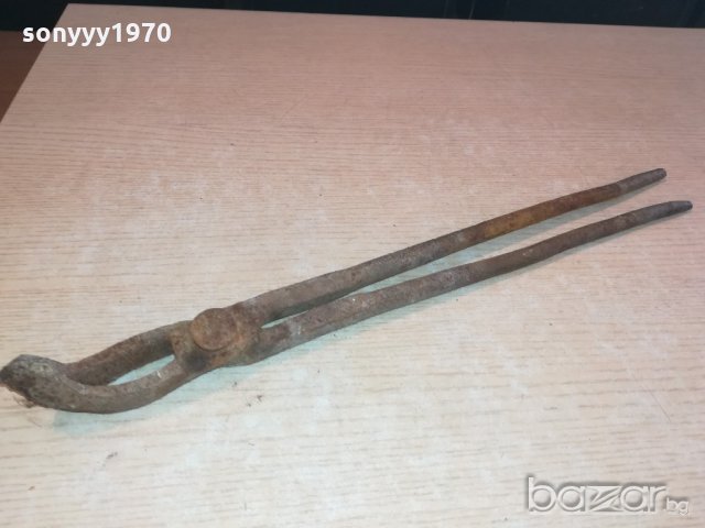 поръчани-извити ковашки клещи-47см, снимка 4 - Клещи - 21094525