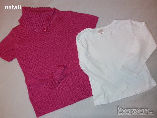 Пуловер с блузка размер 110, снимка 4 - Детски Блузи и туники - 20475718