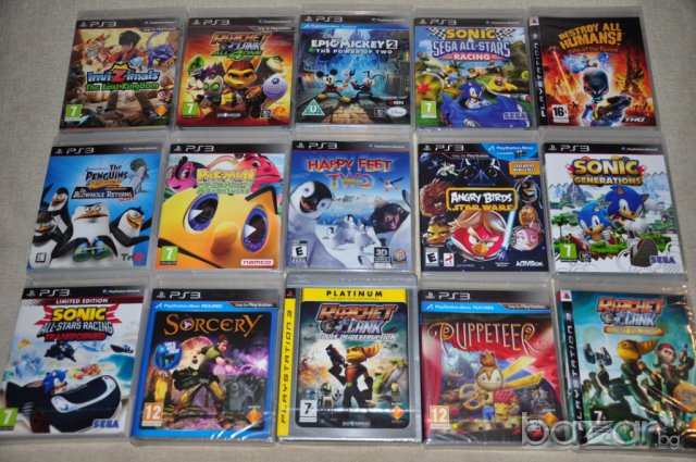 Нови игри.Детски списък.Sonic,lego,Car,Ratchet,Rayman,spider,ps3,пс3, снимка 1 - Игри за PlayStation - 10531116