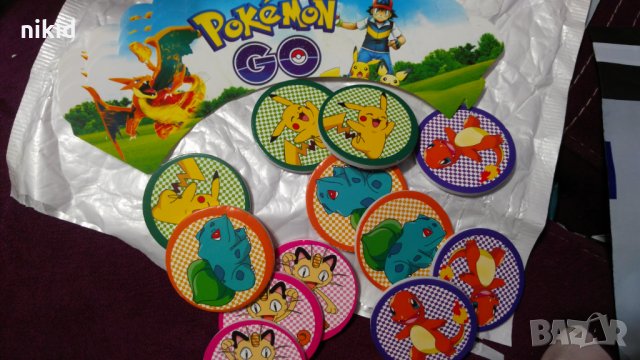 Pokemon Покемон 12 бр топера топери и кошнички украса декорация за мъфини кексчета торта и парти, снимка 2 - Други - 17552875