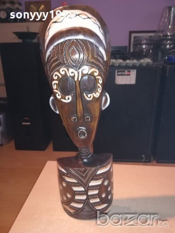 африканска маска-60х20х8см-масивна-дървена-от швеицария, снимка 13 - Антикварни и старинни предмети - 20932954
