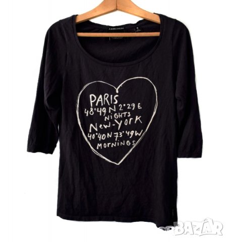 Maison Scotch La Famme Selon Marie дамска черна тениска 