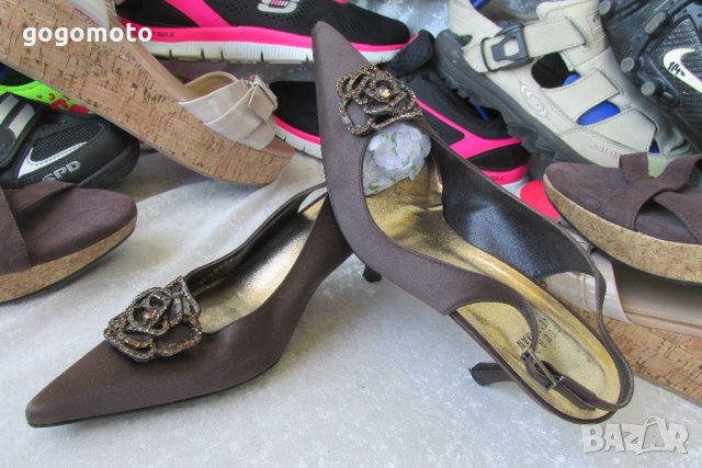 елегантни 39 - 40 дамски обувки Stuart Weitzman original от фин сатен , сандали, GOGOMOTO.BAZAR.BG®, снимка 3 - Сандали - 21822743