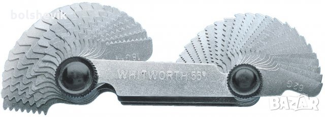 Резбомер комбиниран за метрична и витвортова резба 55 град.