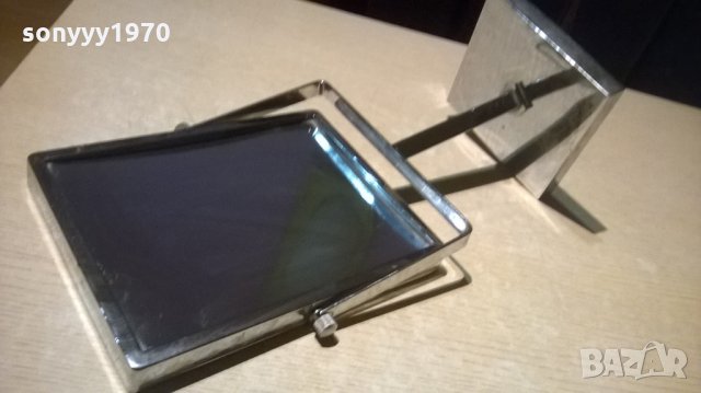 огледало с две лица-41х22х14см-метално-инокс-внос англия, снимка 3 - Колекции - 22968401