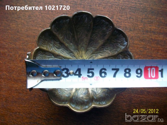 Стара бронзова чинийка, снимка 5 - Кухненски принадлежности - 10803541