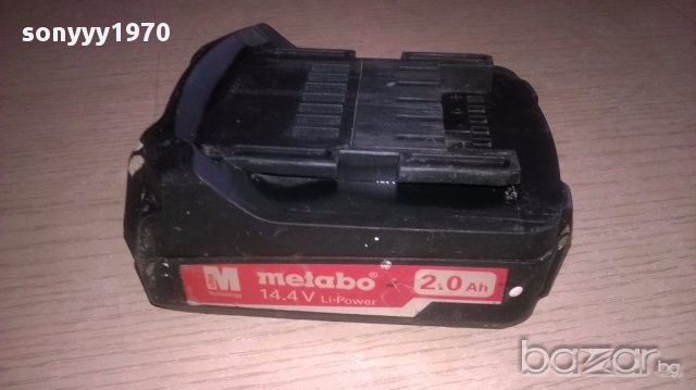 Metabo li-ion 14.4v/2.0ah battery-внос швеицария, снимка 1 - Други инструменти - 18138794