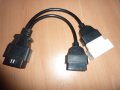 Кабел разклонител OBD2 16pin 1 Male to 2 Female, за ELM327, Autocom, Delphi и др., снимка 4