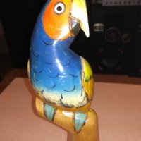 ретро колекция-папагал-дърво/лак-33х10см-внос франция, снимка 14 - Антикварни и старинни предмети - 20245035