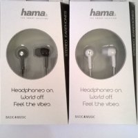Нови слушалки, тапи HAMA за музика, снимка 3 - Слушалки и портативни колонки - 22133336