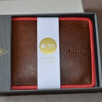 Fossil Harris с RFID защита мъжки портфейл, снимка 2 - Портфейли, портмонета - 21832514