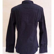 Тъмносиня вталена мъжка риза Armani - L/XL, снимка 2 - Ризи - 18333108