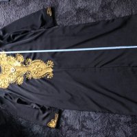 копринена рокля с бродерия за хор, снимка 2 - Антикварни и старинни предмети - 25773027
