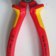 Клещи резачки Knipex VDE 160мм двукомпонентна дръжка, снимка 3 - Клещи - 18601858