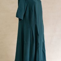 Зелена рокля с ефектно деколте марка Margo Collection, снимка 4 - Рокли - 22991460