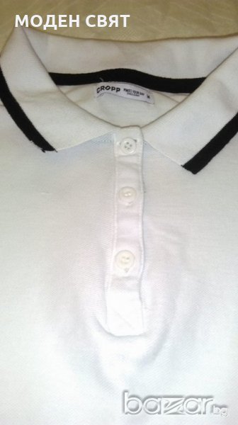 Юношеска блуза с якичка и къс ръкав, снимка 1