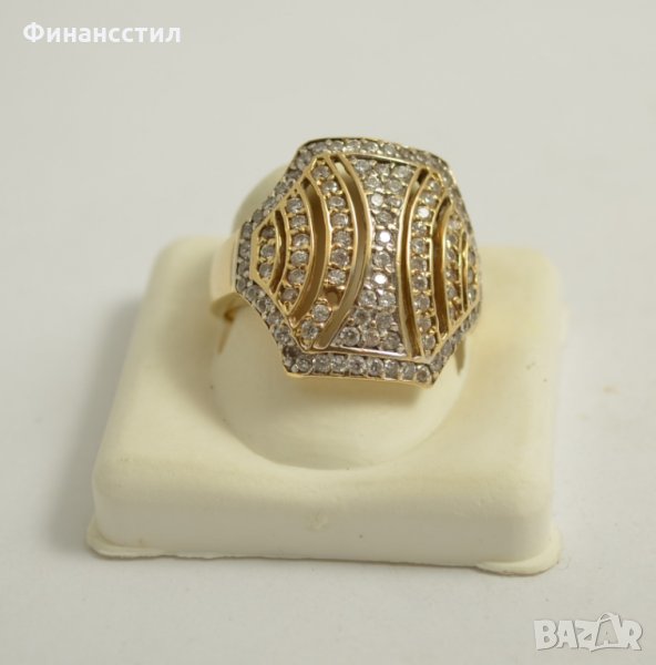 златен пръстен 47662-1, снимка 1