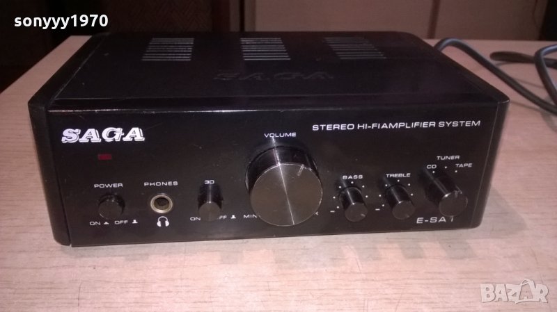 saga e sa-1 hifi amplifier-внос швеицария, снимка 1