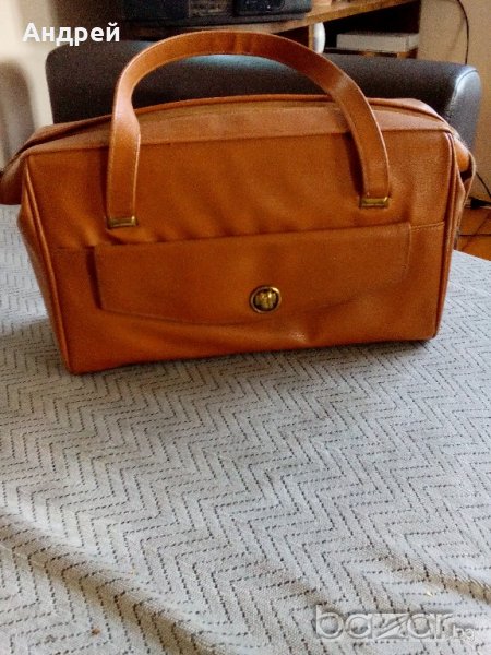 Стара кожена дамска чанта #2, снимка 1