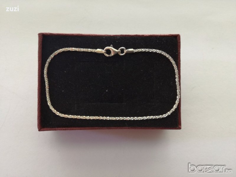 Сребърна италианска гривна - сребро проба 925, снимка 1